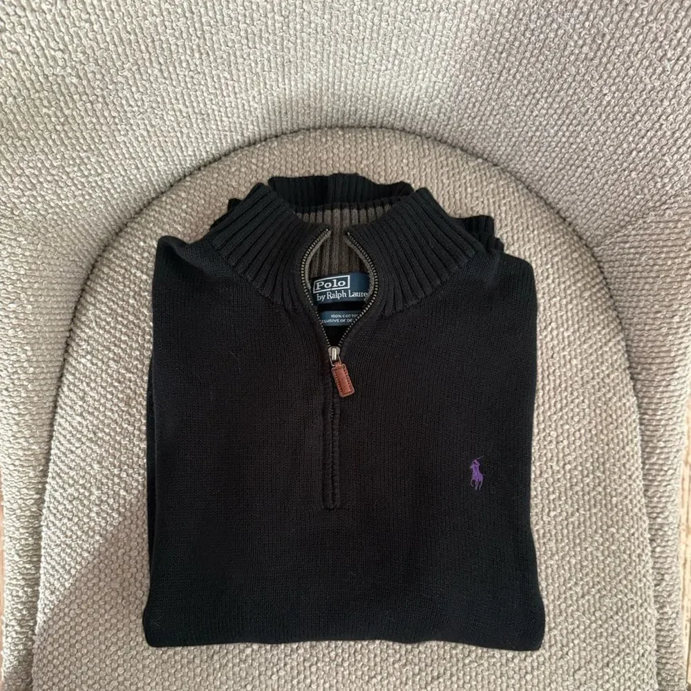 Polo Ralph Lauren Quarter Zip Sweater Large